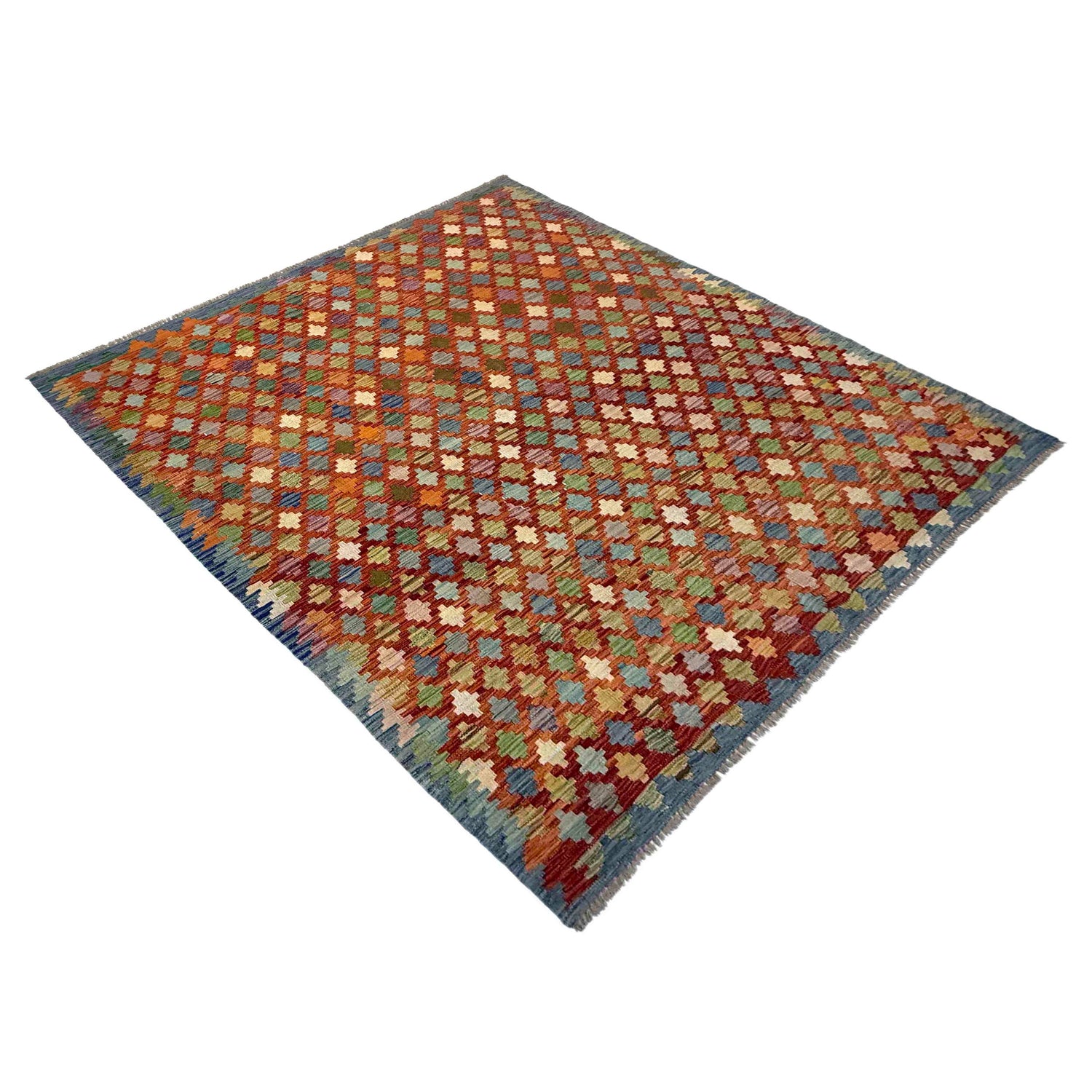 Handmade Multi Kilim Geometric 5x8 ft