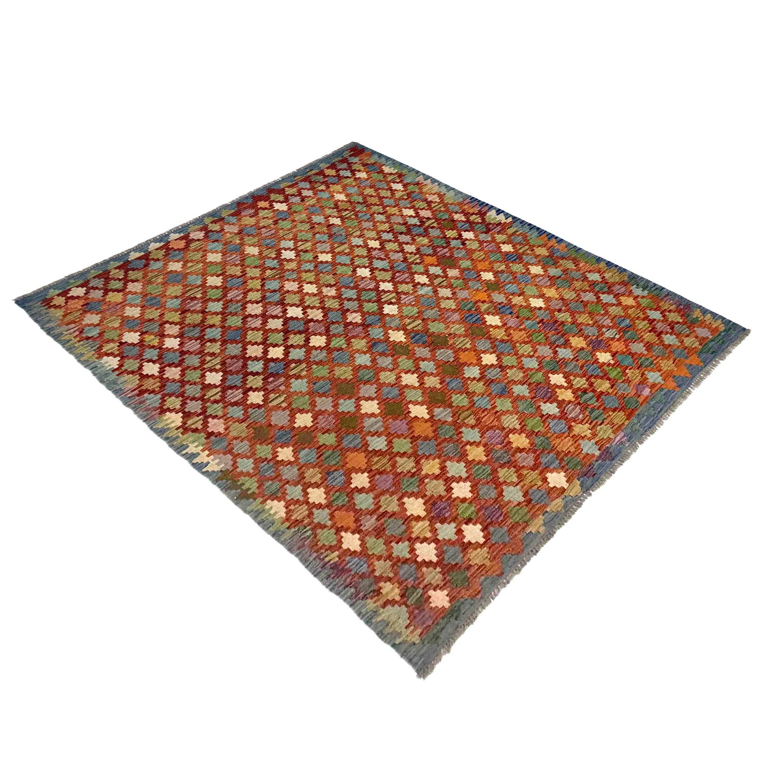 Handmade Multi Kilim Geometric 5x8 ft