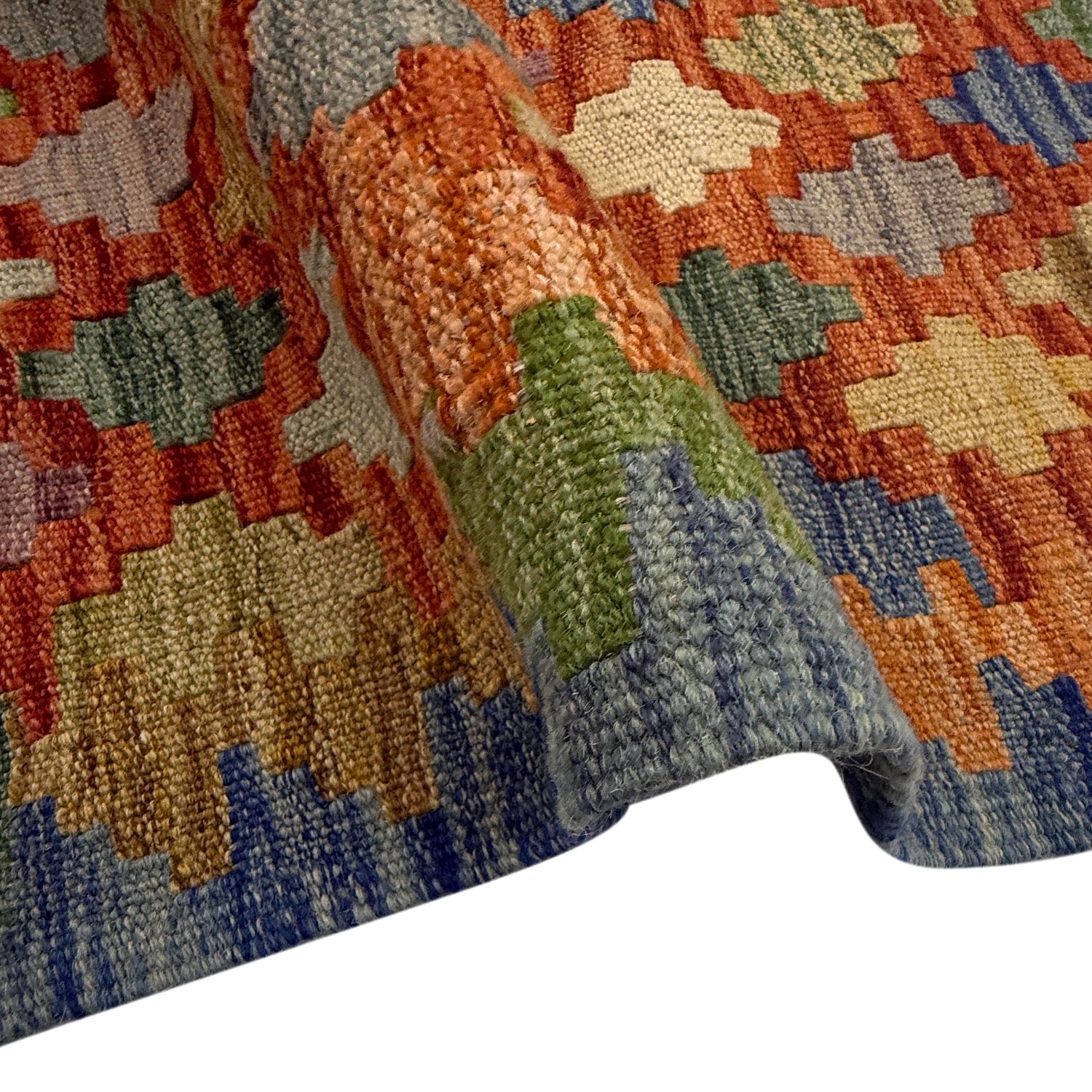 Handmade Multi Kilim Geometric 5x8 ft