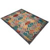 Handmade Multi Kilim Geometric 5x8 ft