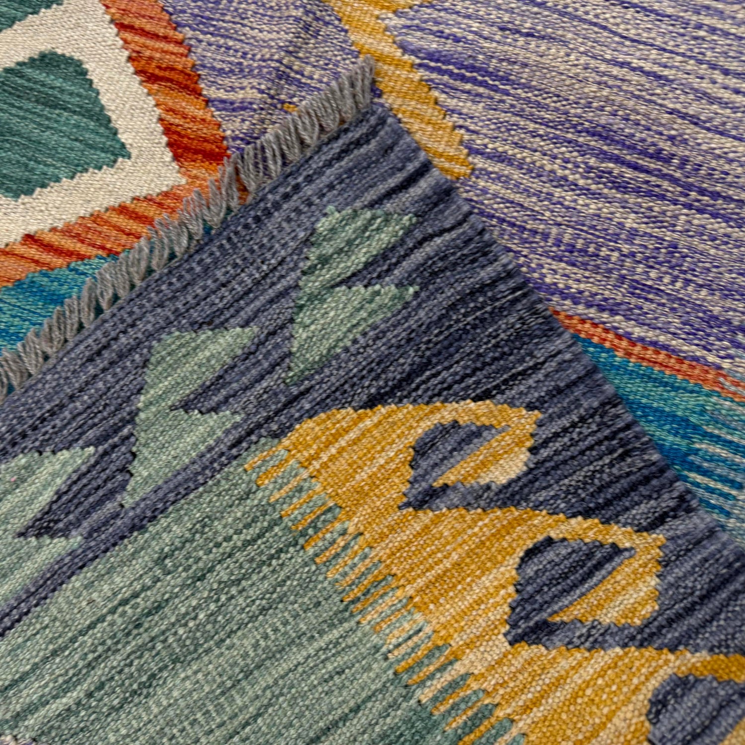 Handmade Multi Kilim Geometric 5x8 ft