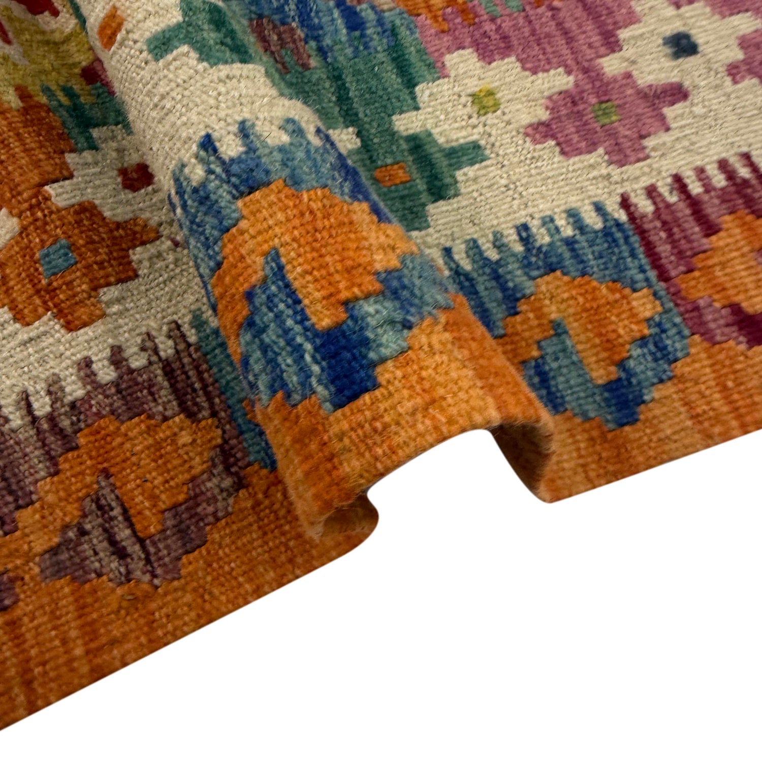 Handmade Multi Kilim Geometric 5x8 ft