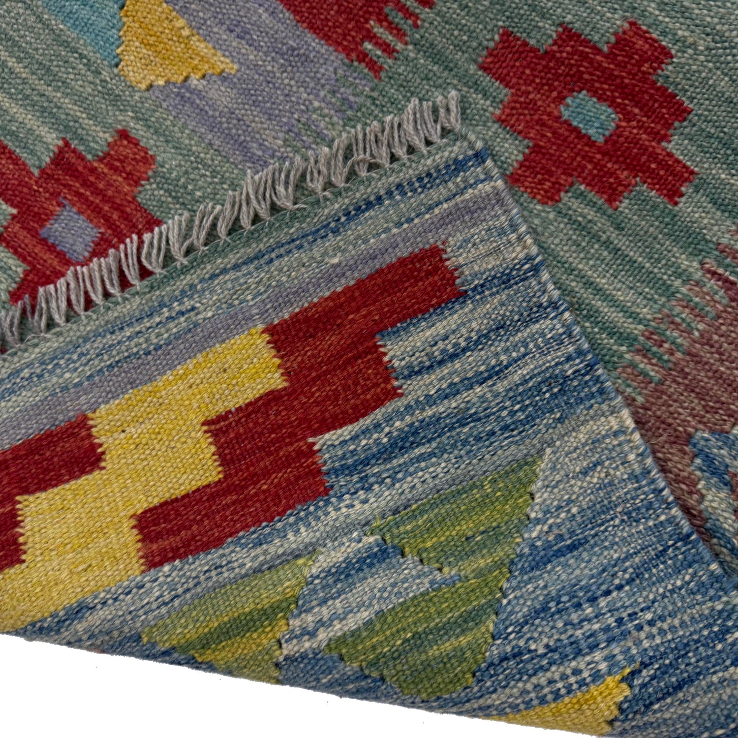 Handmade Multi Kilim Geometric 5x8 ft