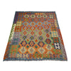 Handmade Multi Kilim Geometric 5x8 ft