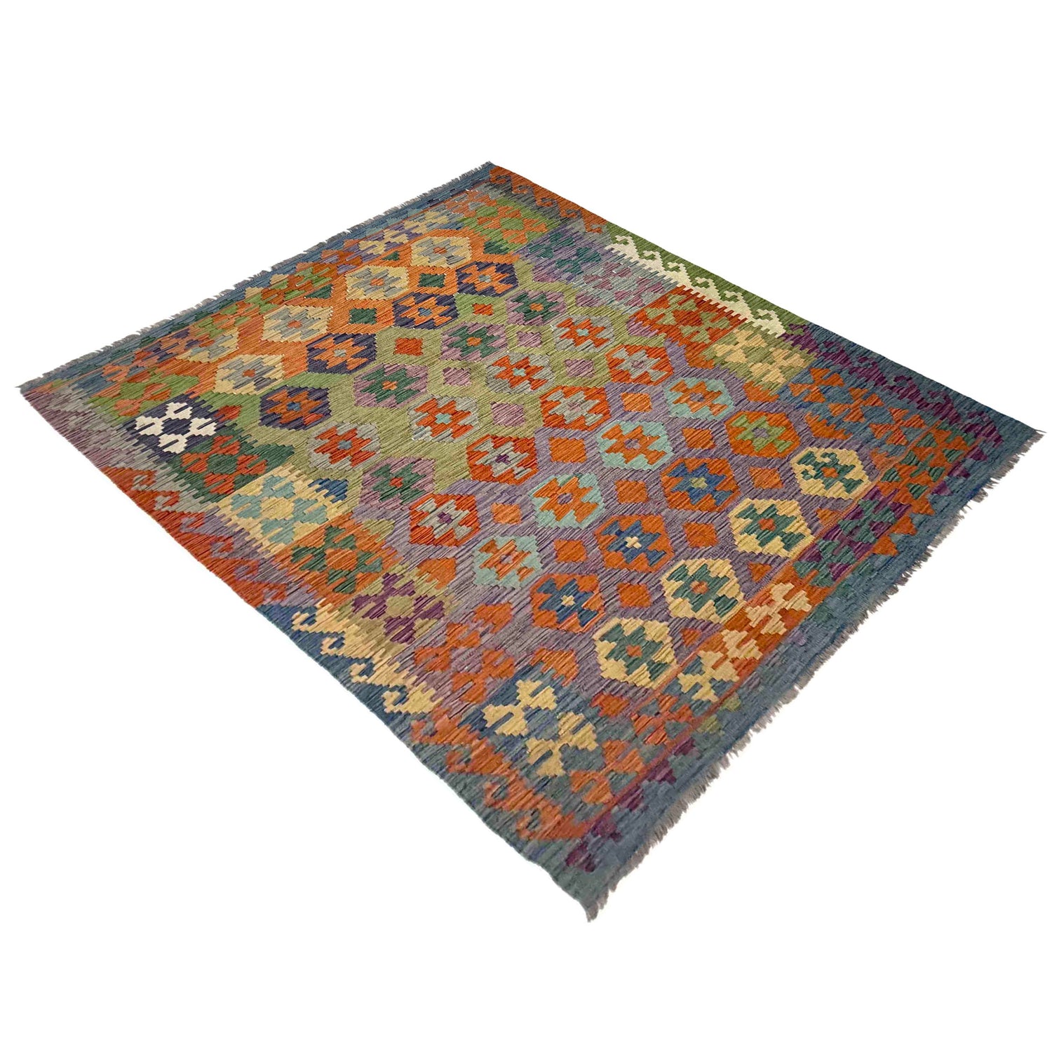 Handmade Multi Kilim Geometric 5x8 ft