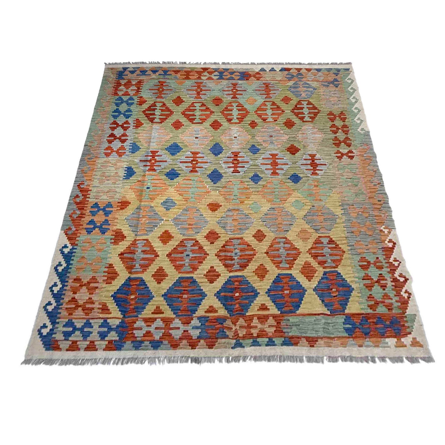 Handmade Multi Kilim Geometric 5x8 ft