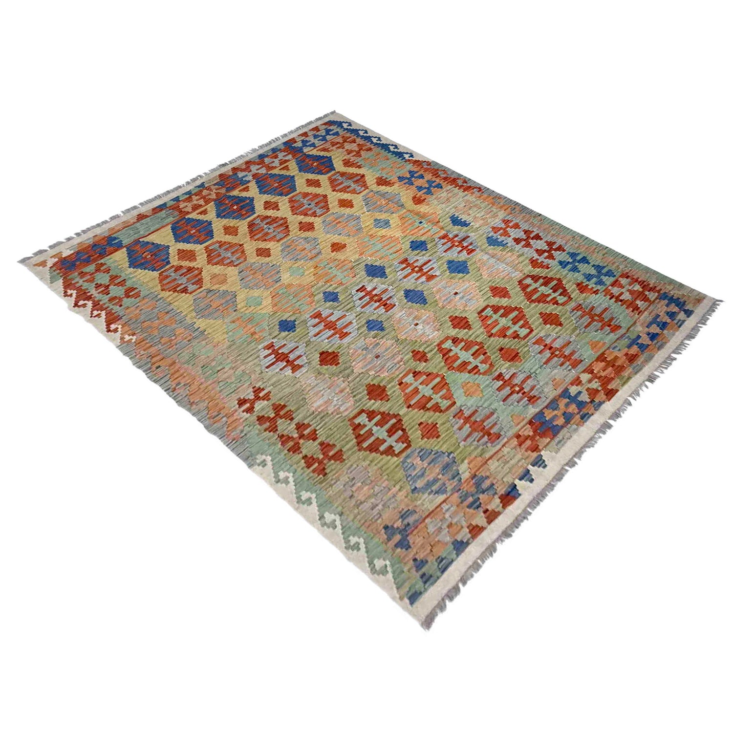 Handmade Multi Kilim Geometric 5x8 ft