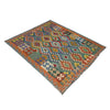 Handmade Multi Kilim Geometric 5x8 ft