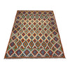Handmade Multi Kilim Geometric 5x8 ft