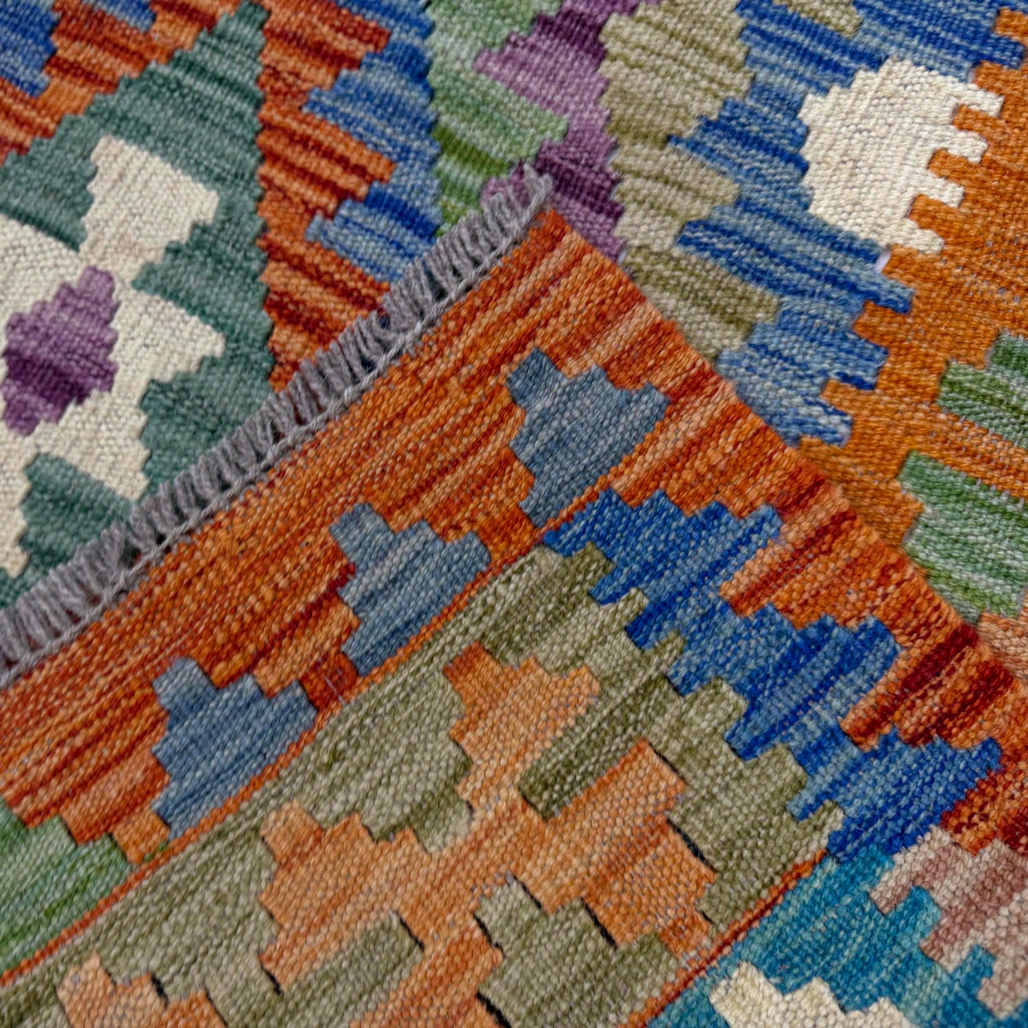 Handmade Multi Kilim Geometric 5x8 ft