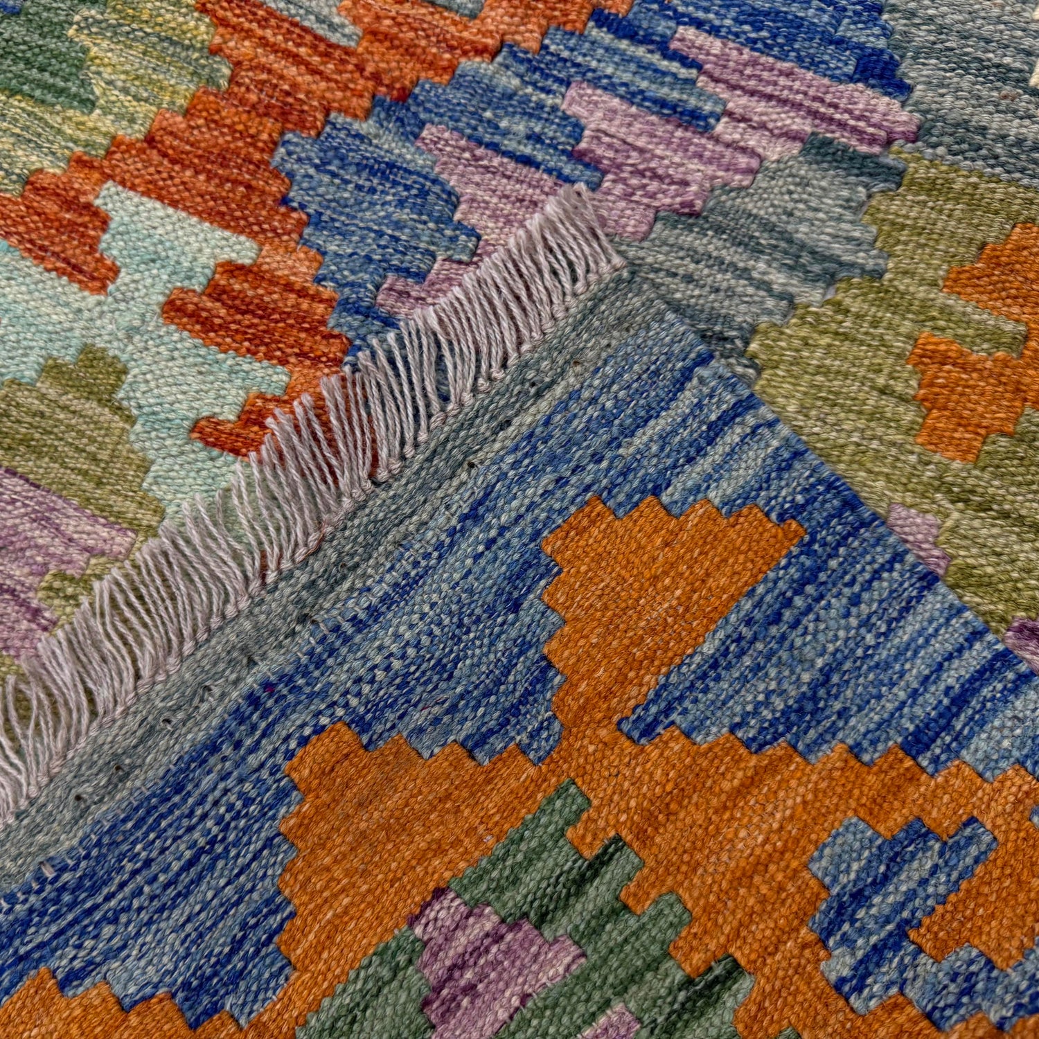 Handmade Multi Kilim Geometric 5x8 ft