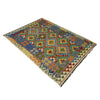 Handmade Multi Kilim Geometric 4x6 ft