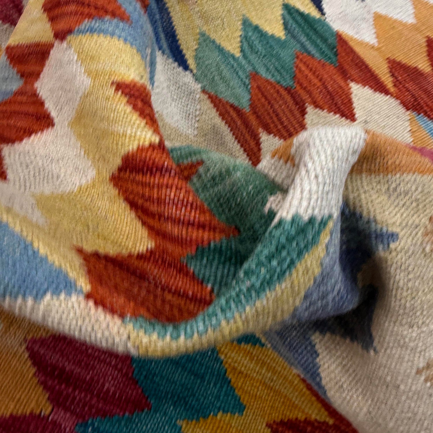 Handmade Multi Kilim Geometric 4x6 ft