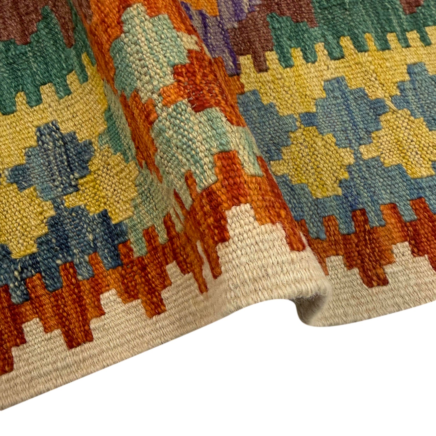 Handmade Multi Kilim Geometric 4x6 ft