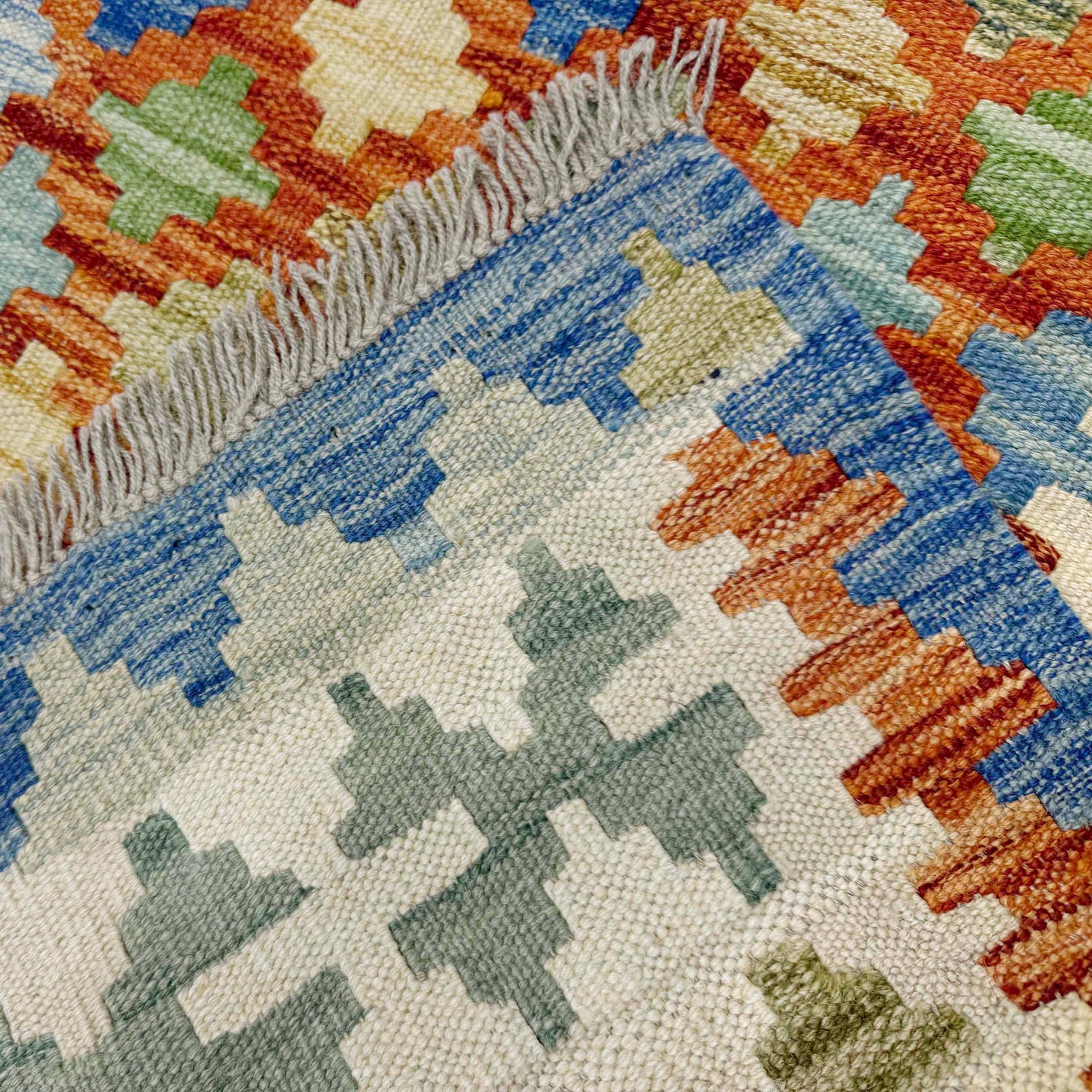 Handmade Multi Kilim Geometric 5x8 ft