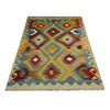 Handmade Multi Kilim Geometric 4x6 ft