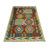 Handmade Multi Kilim Geometric 4x6 ft