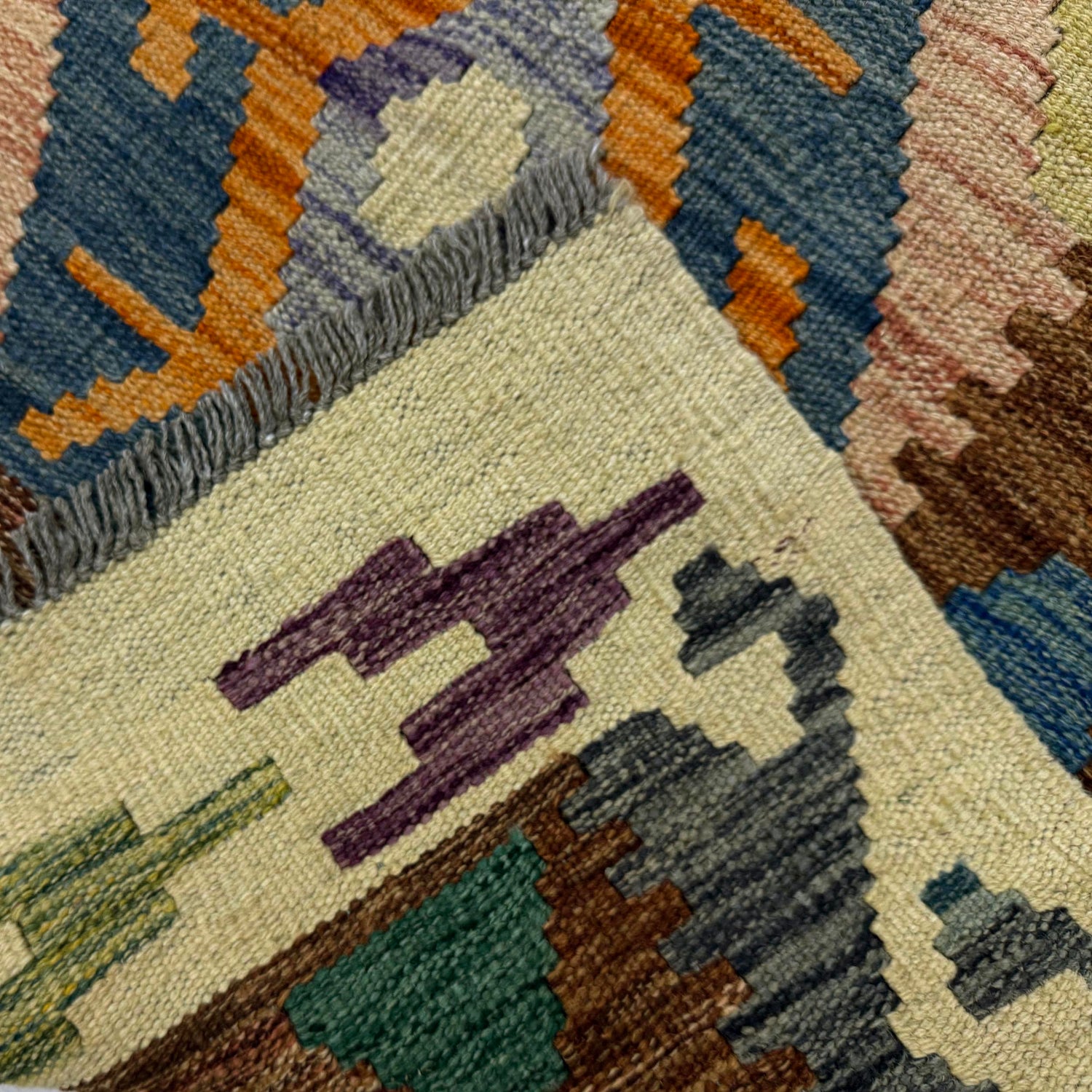Handmade Multi Kilim Geometric 4x6 ft