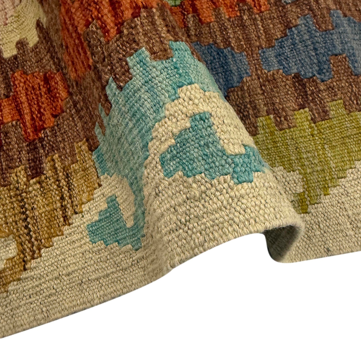 Handmade Multi Kilim Geometric 4x6 ft