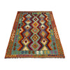 Handmade Multi Kilim Geometric 4x6 ft
