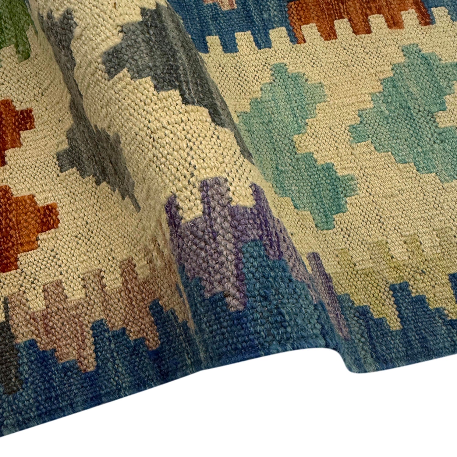 Handmade Multi Kilim Geometric 5x8 ft