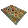 Handmade Multi Kilim Geometric 4x6 ft
