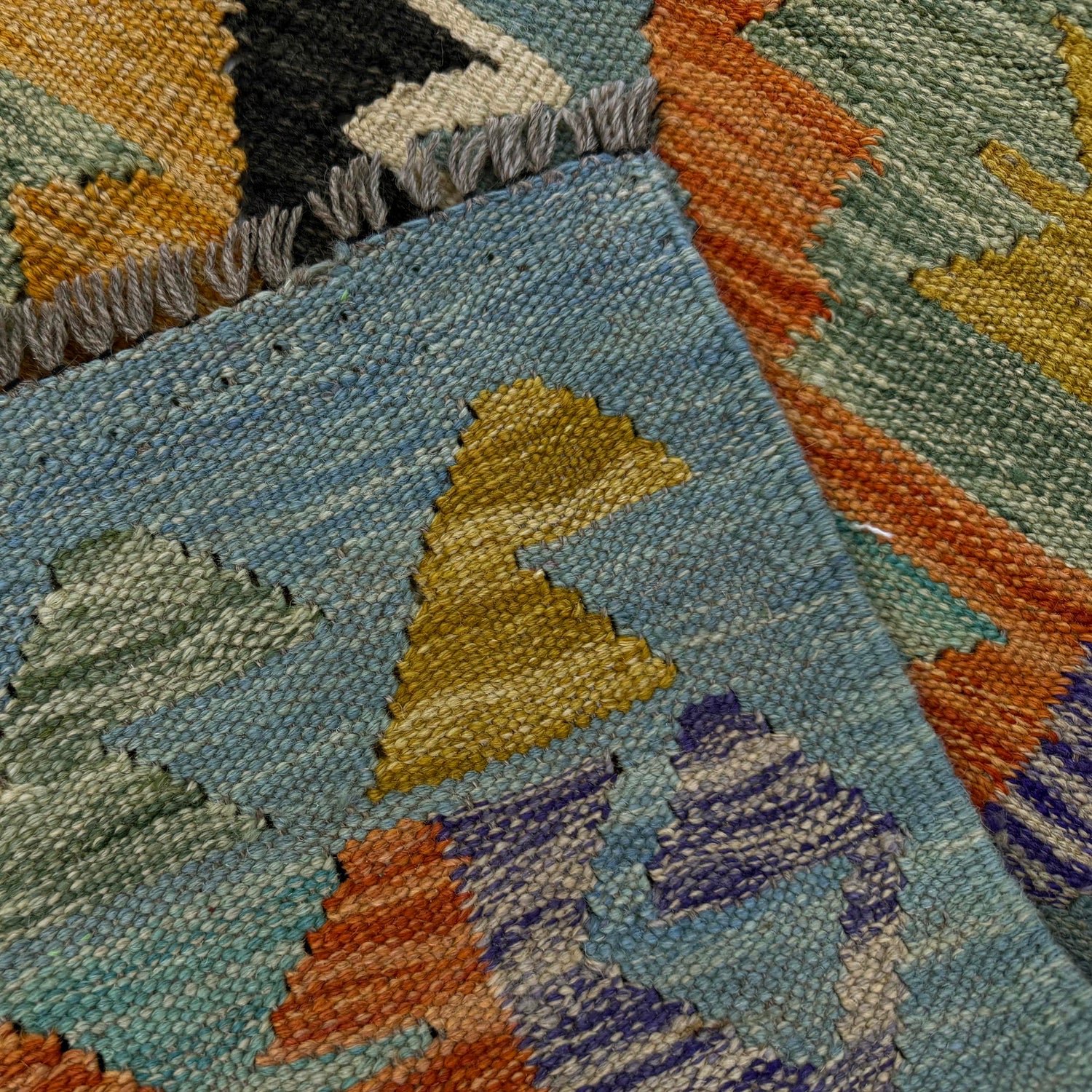 Handmade Multi Kilim Geometric 4x6 ft