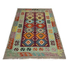 Handmade Multi Kilim Geometric 4x6 ft
