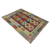 Handmade Multi Kilim Geometric 4x6 ft