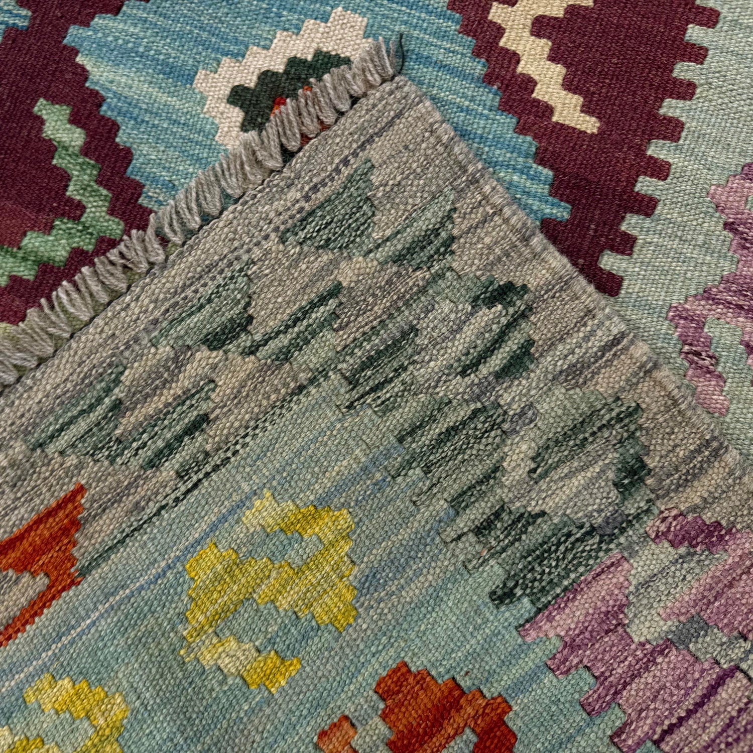 Handmade Multi Kilim Geometric 4x6 ft