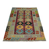 Handmade Multi Kilim Geometric 4x6 ft