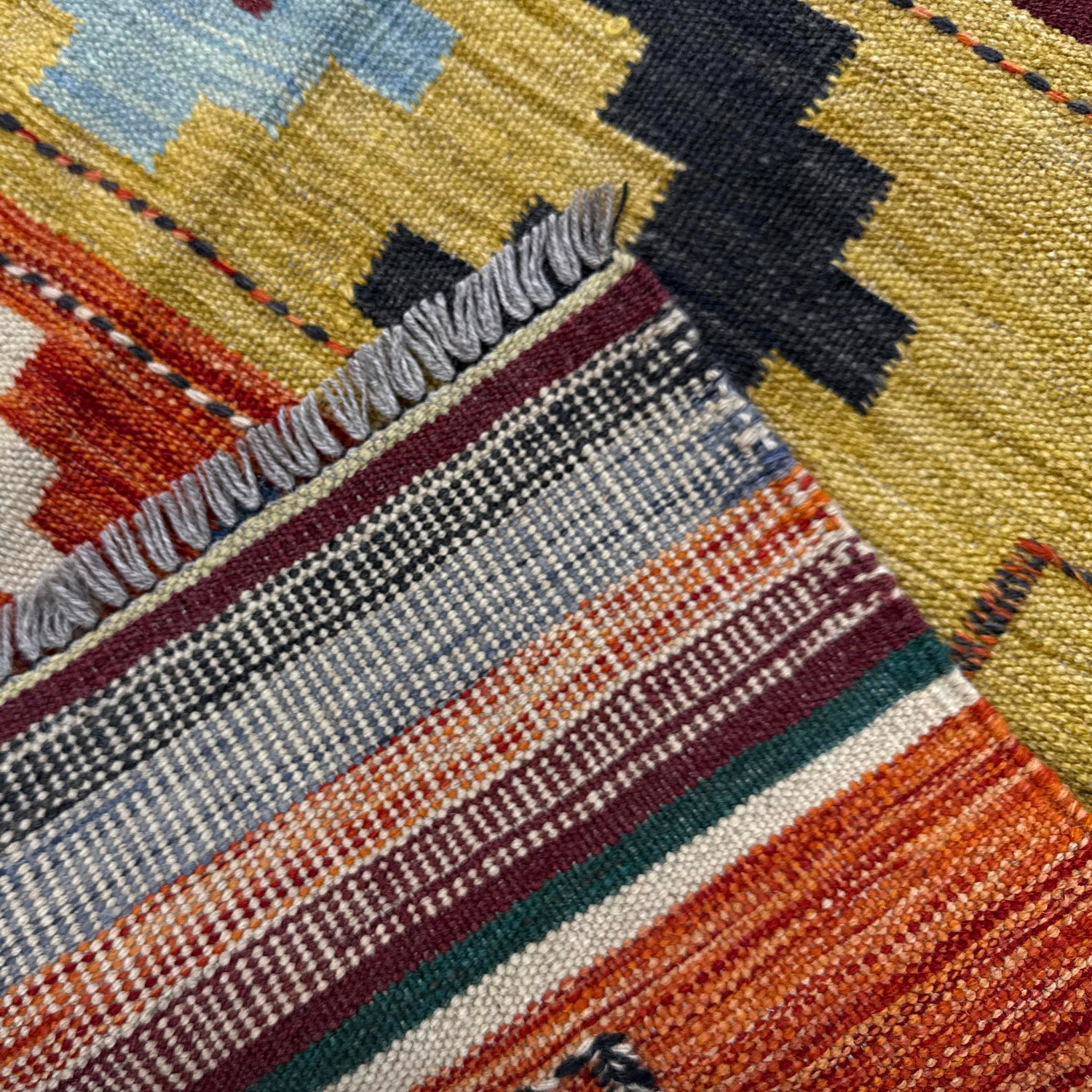 Handmade Multi Kilim Geometric 5x8 ft