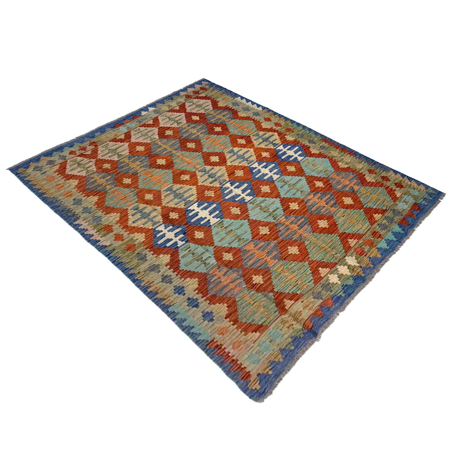 Handmade Multi Kilim Geometric 5x8 ft