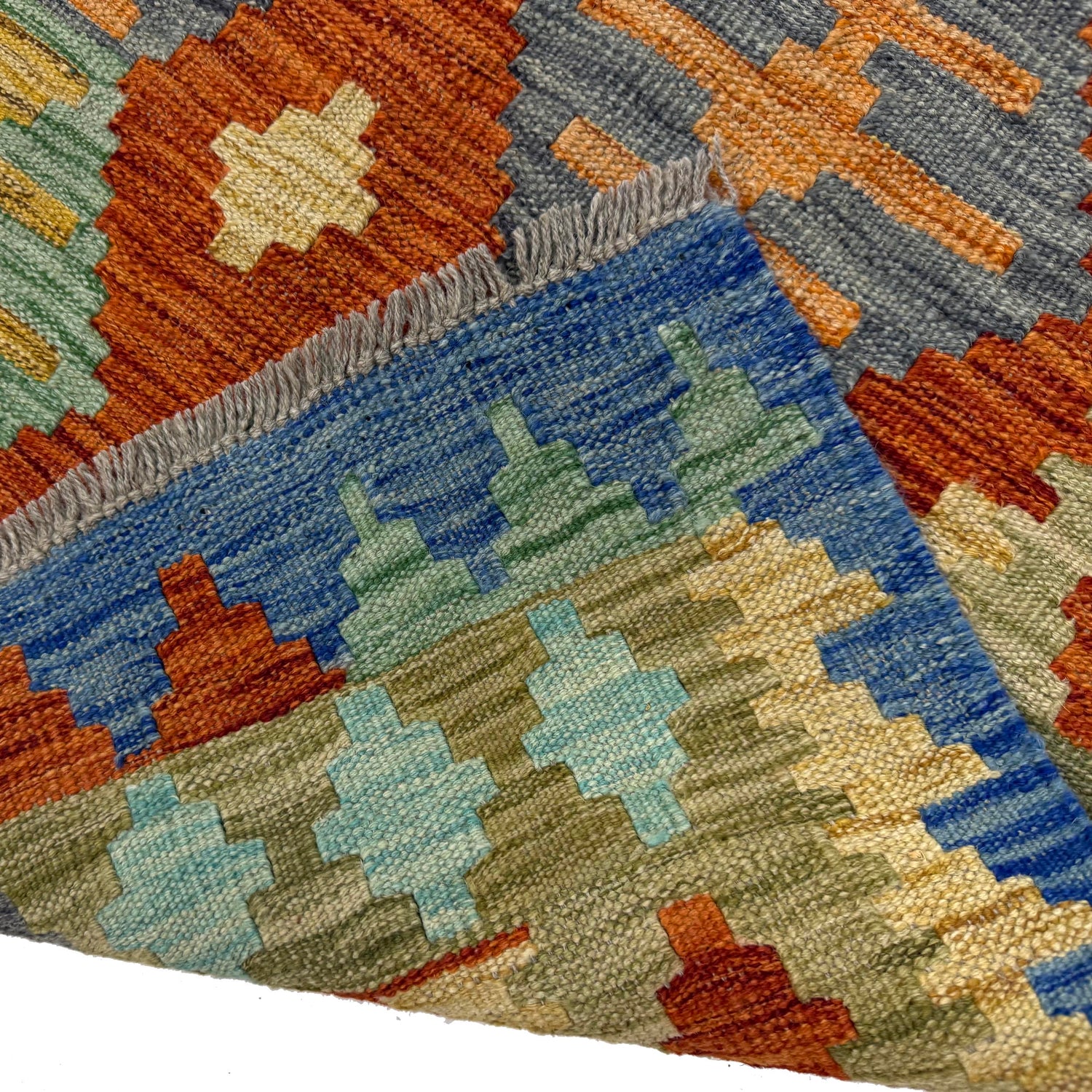 Handmade Multi Kilim Geometric 5x8 ft