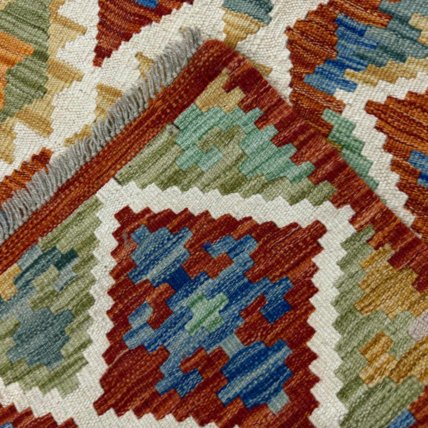 Handmade Multi Kilim Geometric 5x8 ft