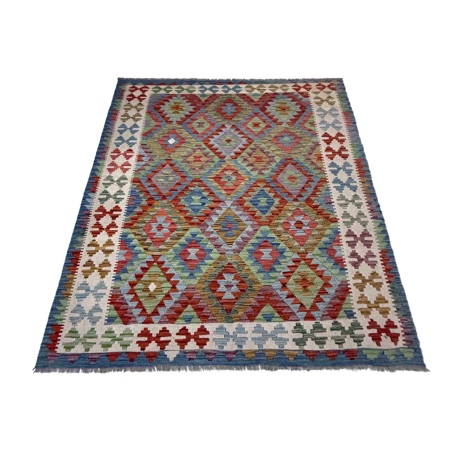 Handmade Multi Kilim Geometric 5x8 ft