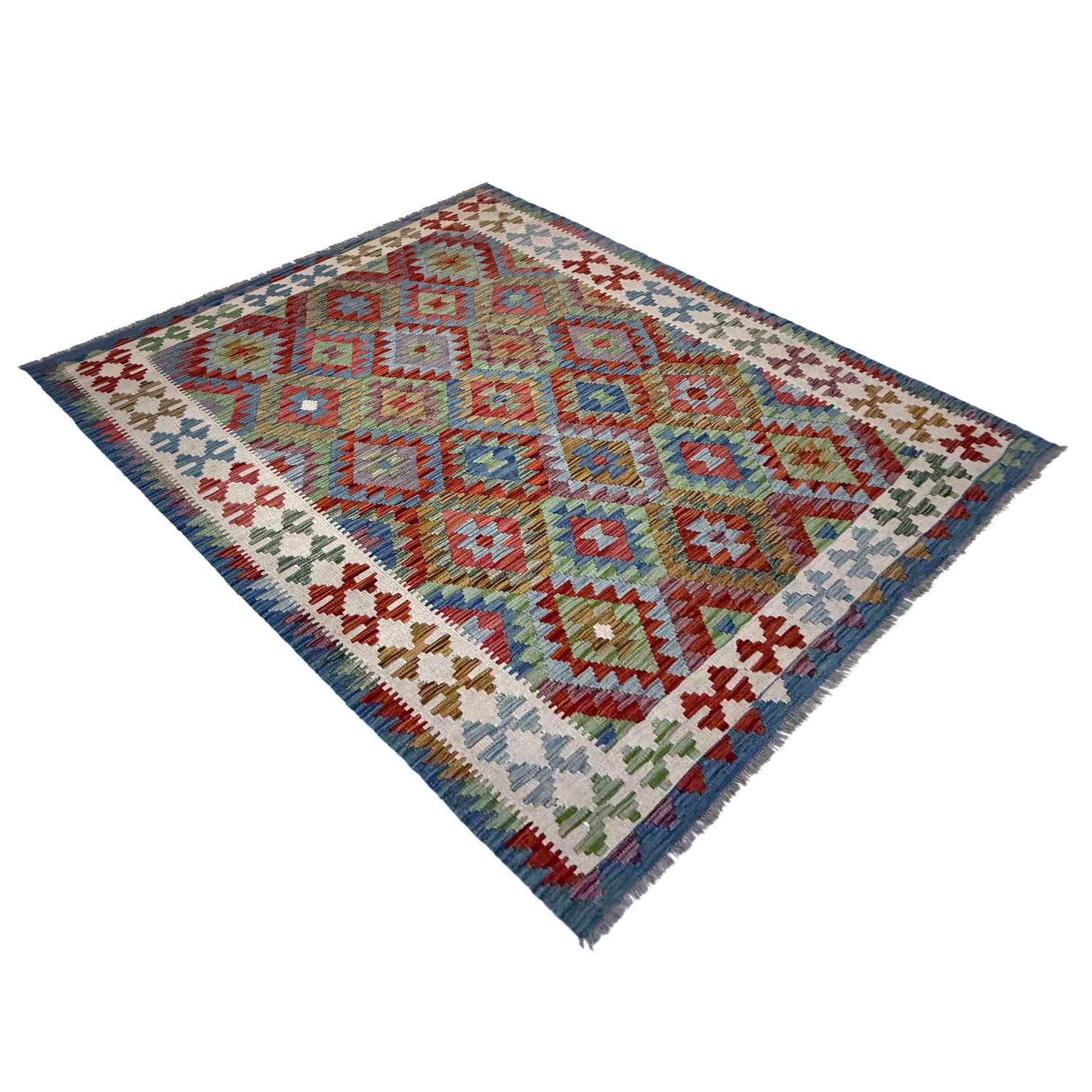 Handmade Multi Kilim Geometric 5x8 ft