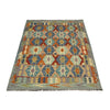 Handmade Multi Kilim Geometric 5x8 ft