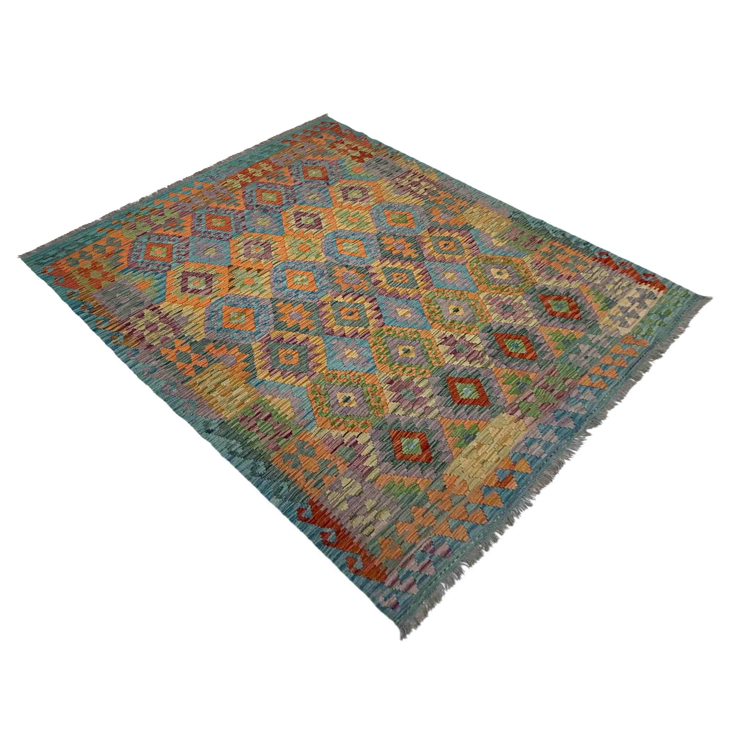 Handmade Multi Kilim Geometric 5x8 ft