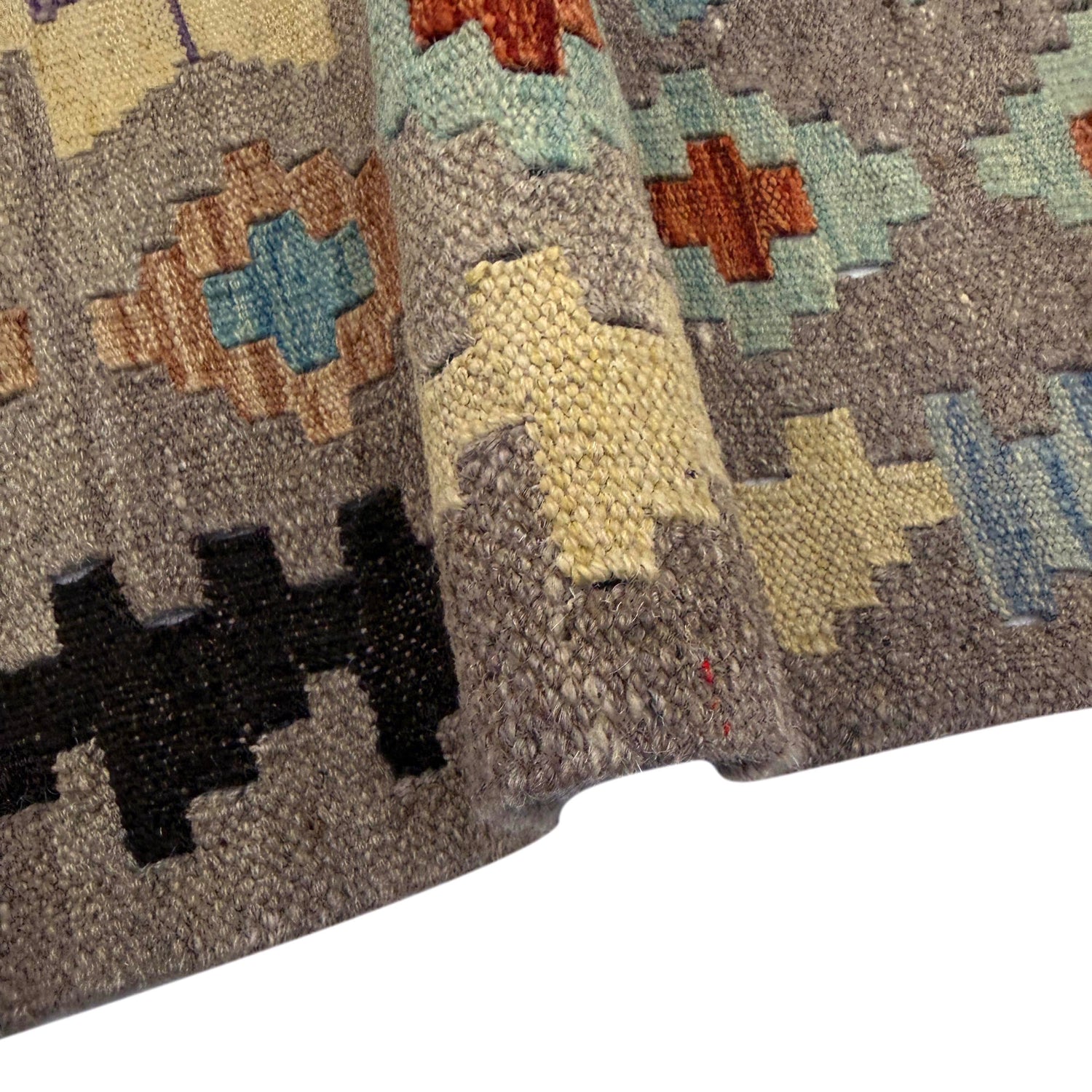 Handmade Multi Kilim Geometric 5x8 ft