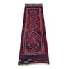 Mashwani Area Rug Runner Handmade Deep Red Geometric 8'