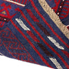Mashwani Area Rug Runner Handmade Deep Red Geometric 8'