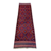 Mashwani Runner Handmade Deep Red Geometric 8' Runner