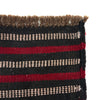Mashwani Area Rug Runner Handmade Deep Red Geometric 8'