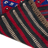Mashwani Area Rug Runner Handmade Deep Red Geometric 8'