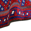 Mashwani Area Rug Runner Handmade Deep Red Geometric 8'