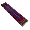 Mashwani Runner Rug Handmade Deep Red Geometric 8' Runner