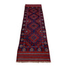 Mashwani Runner Handmade Deep Red Geometric 8' Runner