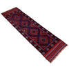Mashwani Runner Handmade Deep Red Geometric 8' Runner