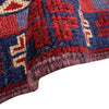 Mashwani Runner Handmade Deep Red Geometric 8' Runner